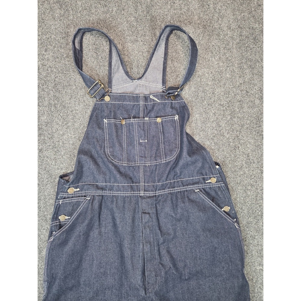 Vintage Sears Roebuck Bib Overalls Mens 42x34 Blue NOS